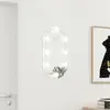 Image de vidaXL Miroir avec éclairage LED 60x30 cm Verre Ovale