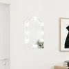 Image de vidaXL Miroir avec éclairage LED 60x40 cm Verre Arche
