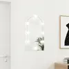 Image de vidaXL Miroir avec éclairage LED 70x40 cm Verre Arche