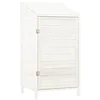 Image de vidaXL Remise de Jardin Abri de Jardin Hangar de Stockage Remise à Outils à Articles Ménagers Extérieur Blanc 55x52x112 cm Bois de Sapin Solide