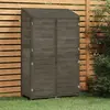 Image de vidaXL Remise de jardin Anthracite 102x52x174,5cm Bois de sapin solide
