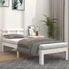 Image de vidaXL Cadre de lit sans matelas blanc 75x190 cm