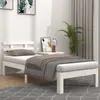 Image de vidaXL Cadre de lit sans matelas blanc bois massif 100x200 cm