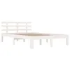 Image de vidaXL Bedframe massief hout wit 200x200 cm