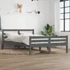 Image de vidaXL Cadre de lit sans matelas gris bois massif 120x200 cm