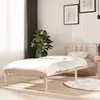 Image de vidaXL Cadre de lit sans matelas bois massif 75x190 cm