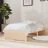 Image de vidaXL Cadre de lit sans matelas bois massif 75x190 cm