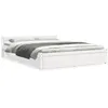 Image de vidaXL Cadre de lit sans matelas blanc bois massif 140x190 cm
