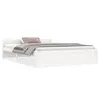 Image de vidaXL Cadre de lit sans matelas blanc bois massif 140x190 cm