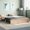 Image de vidaXL Cadre de lit sans matelas bois massif 160x200 cm
