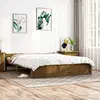 Image de vidaXL Cadre de lit sans matelas marron miel bois massif 200x200 cm