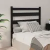Image de vidaXL Tête de lit Noir 81x4x100 cm Bois massif de pin