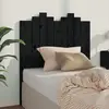 Image de vidaXL Tête de lit Noir 96x4x110 cm Bois massif de pin