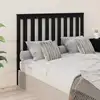 Image de vidaXL Tête de lit Noir 146x6x101 cm Bois massif de pin