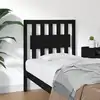 Image de vidaXL Tête de lit Noir 80,5x4x100 cm Bois massif de pin