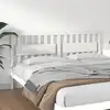 Image de vidaXL Tête de lit Blanc 185,5x4x100 cm Bois massif de pin