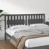 Image de vidaXL Tête de lit Gris 185,5x4x100 cm Bois massif de pin