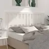 Image de vidaXL Tête de lit Blanc 146x4x100 cm Bois massif de pin