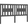 Image de vidaXL Tête de lit Gris 186x4x100 cm Bois massif de pin
