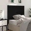 Image de vidaXL Tête de lit Noir 96x4x100 cm Bois massif de pin