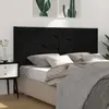 Image de vidaXL Tête de lit Noir 206x4x100 cm Bois massif de pin