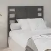 Image de vidaXL Tête de lit Gris 81x4x100 cm Bois massif de pin