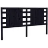 Image de vidaXL Tête de lit Noir 166x4x100 cm Bois massif de pin