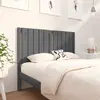 Image de vidaXL Tête de lit Gris 125,5x4x100 cm Bois massif de pin