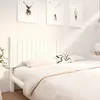 Image de vidaXL Tête de lit blanc 205,5x4x100 cm bois massif de pin