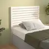 Image de vidaXL Tête de lit Blanc 81x4x100 cm Bois massif de pin