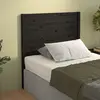 Image de vidaXL Tête de lit Noir 96x4x100 cm Bois massif de pin