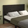 Image de vidaXL Tête de lit Noir 186x4x100 cm Bois massif de pin