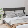Image de vidaXL Tête de lit Gris 204x3x81 cm Bois massif de pin