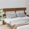 Image de vidaXL Tête de lit Marron miel 204x3x81 cm Bois massif de pin