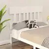 Image de vidaXL Tête de lit Blanc 123,5x3x81 cm Bois massif de pin