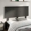 Image de vidaXL Tête de lit Gris 144x6x82,5 cm Bois massif de pin