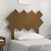 Image de vidaXL Tête de lit Marron miel 92x3x81 cm Bois massif de pin