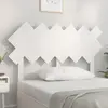 Image de vidaXL Tête de lit Blanc 122,5x3x80,5 cm Bois massif de pin