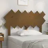 Image de vidaXL Tête de lit Marron miel 122,5x3x80,5 cm Bois massif de pin