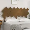 Image de vidaXL Tête de lit Marron miel 141x3x80,5 cm Bois massif de pin