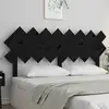 Image de vidaXL Tête de lit Noir 159,5x3x80,5 cm Bois massif de pin