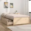 Image de vidaXL Cadre de lit sans matelas avec tiroirs