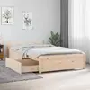 Image de vidaXL Cadre de lit sans matelas avec tiroirs