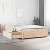 Image de vidaXL Cadre de lit sans matelas avec tiroirs 90x200 cm