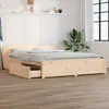 Image de vidaXL Cadre de lit sans matelas avec tiroirs