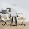 Image de vidaXL Chaises pivotantes à manger lot de 2 Crème Velours
