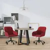 Image de vidaXL Chaises pivotantes à manger lot de 2 Rouge bordeaux Velours