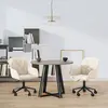 Image de vidaXL Chaises pivotantes à manger lot de 2 Crème Velours