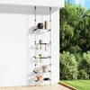 Image de vidaXL Support de jardin télescopique à 3 étagères Argenté Aluminium