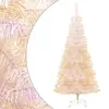 Image de vidaXL Sapin de Noël artificiel pointes iridescentes Blanc 240 cm PVC